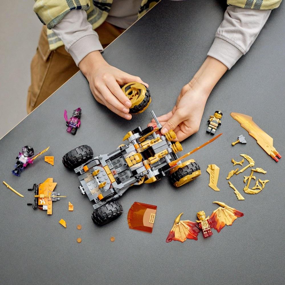 Конструктор LEGO Ninjago Драконий Круизер Коула 71769 Игровой Набор из Кубиков Подарочный Транспорт для Мальчиков от 8 лет