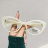New Fashionable Cat Eye Flat Lens Trendy Anti Blue Light Glasses Personalized Retro Optical Eyeglasses Luxury Brand Eyewear