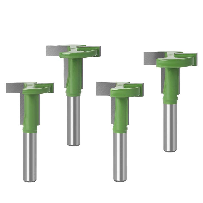 1 шт., 8 мм, хвостовик, Т-образный паз, фреза с прямым краем, долбежная фреза, резка для дерева, деревообрабатывающая ручка, инструменты