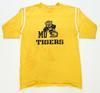 Редкая винтажная футболка ARTEX Missouri Mizzou Tigers, одинарная строчка, 80-е, желтая, L