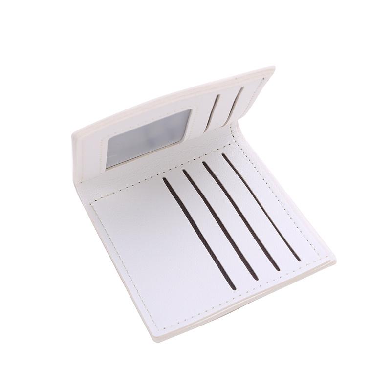 Fashion Men Solid Color Wallet Short Style Wallets Pu Leather Money Clips with Multiple Card Slots Wallet Men Purses