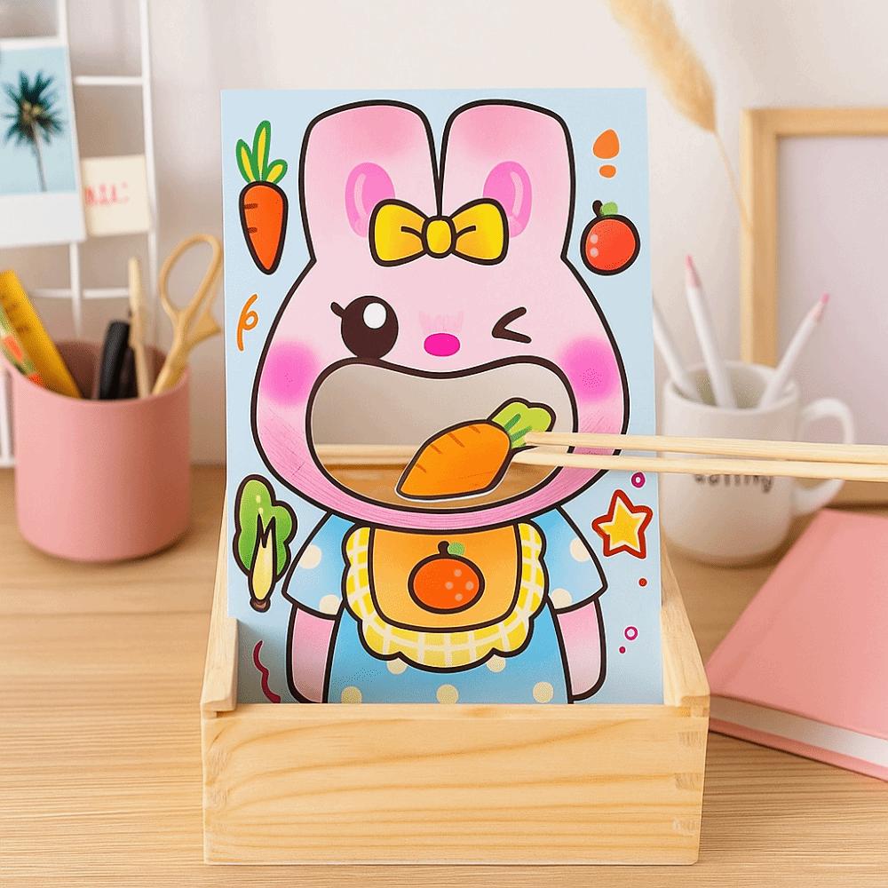 Food Feeding Simulation Feeding Game Role Play Wooden Feeding Toy Pretend Food Set Kids Gift