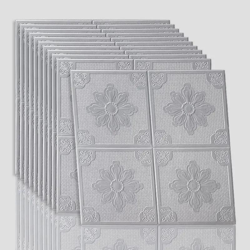 Европейский стиль Простые 3D Наклейки на стену Потолок ТВ Фон Декор Обои Аксессуары для ремонта дома Водонепроницаемый Декор