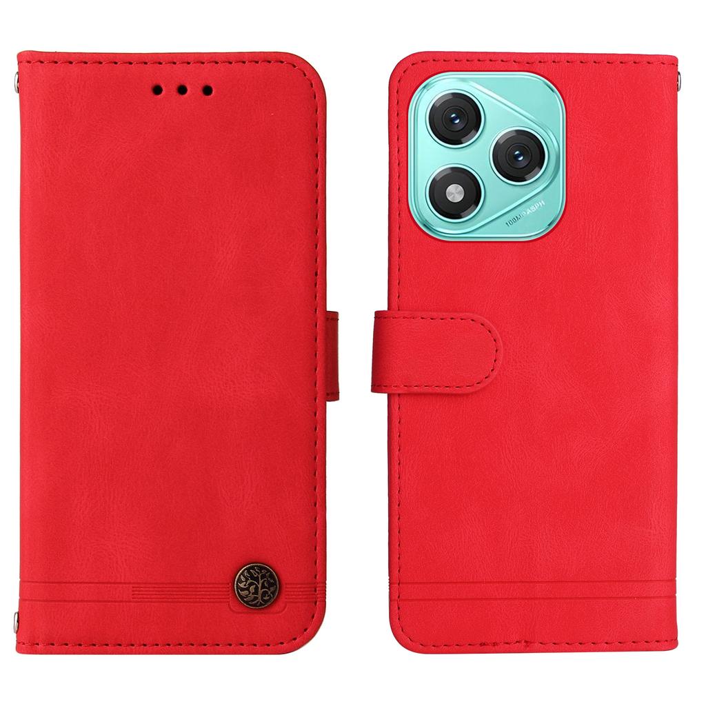 For Honor X70i/400 Lite 5G Leather Wallet Cases Skin Touch Phone Cover Stand with Strap