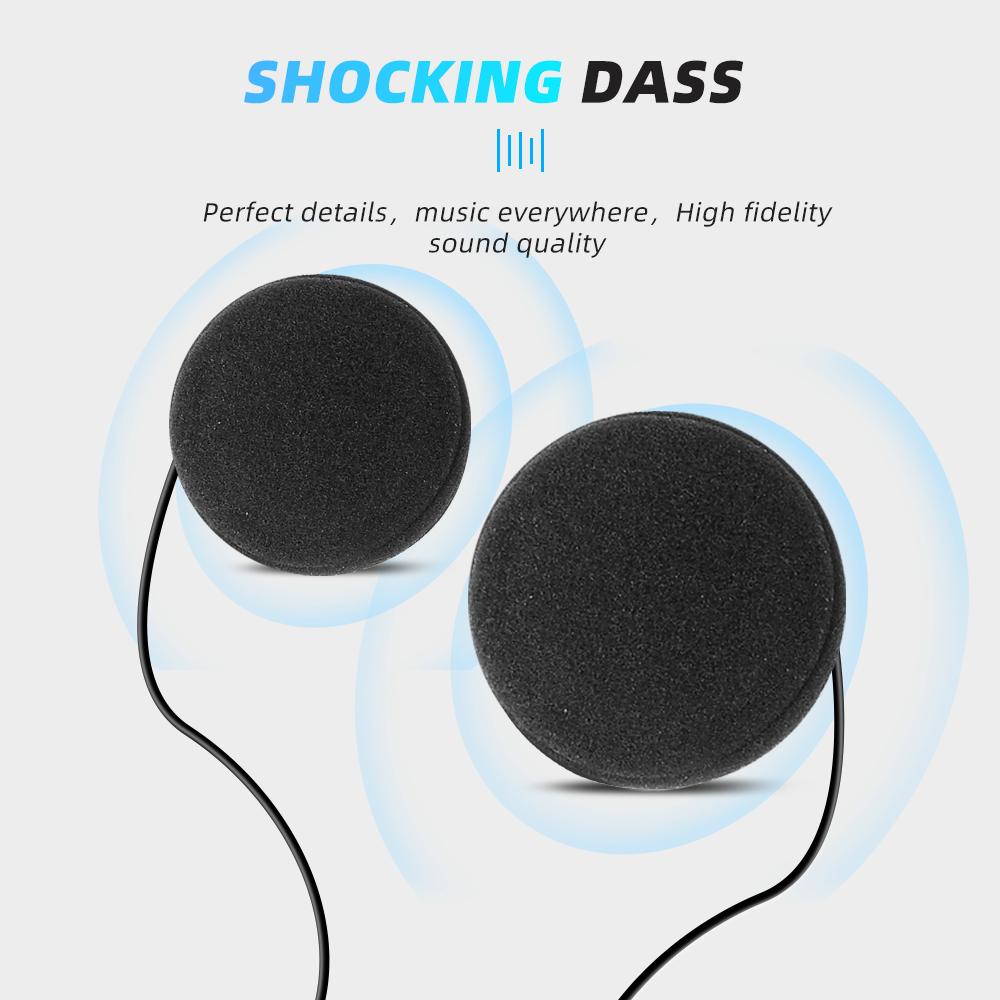 BT12 Motorcycle Helmet Headset Wireless Bluetooth 5.0 Hands-free Call Kit Stereo Waterproof Music Player Speaker for Moto Earphone