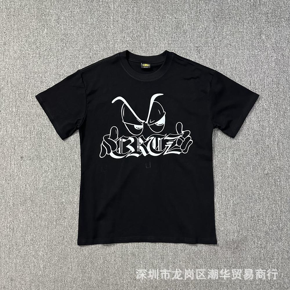 Cross-border Corteiz tide brand Alcatraz summer retro printing men's and women's trend loose casual short-sleeved T-shirt