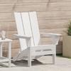 VidaXL Folding Adirondack Chair White 74.5x80.5x90 Cm HDPE 42006617