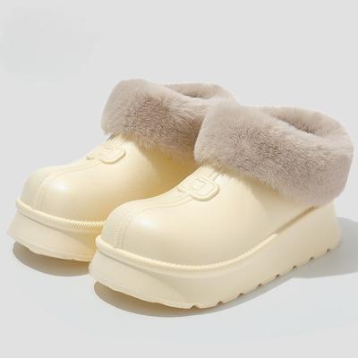 Зимние женские сноубутсы на толстой подошве, теплые, пушистые, водонепроницаемые, противоскользящие, для улицы, уютная обувь для холодной погоды, женские ботинки с высоким верхом