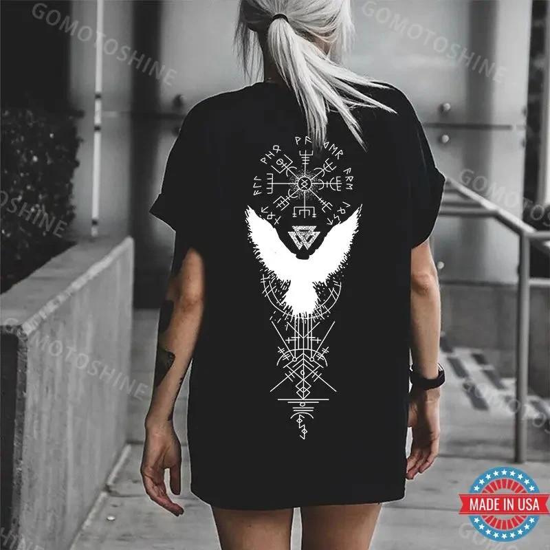 Runes Eagle Print Women's Unisex T-Shirt
