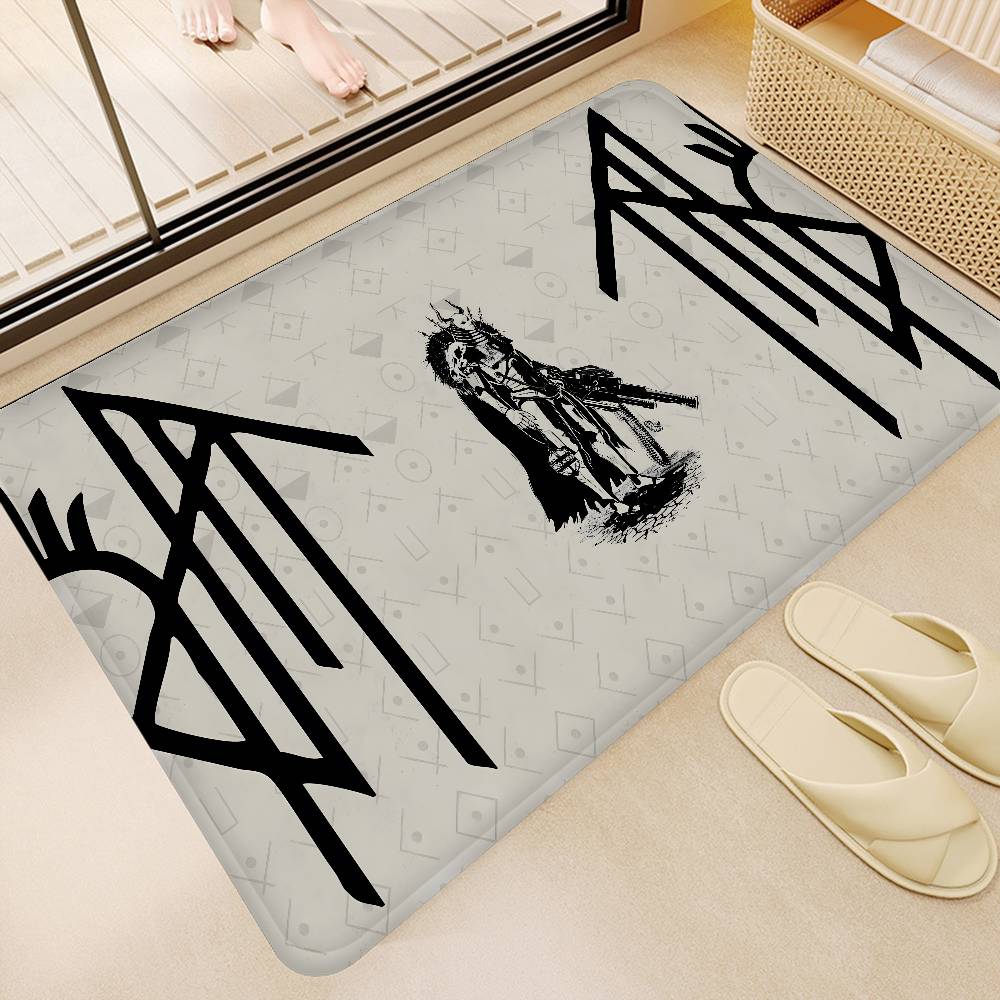Sleep Rock Band T-Tokens Anime Door Mat Kids Room Bedroom Decoration Balcony Anti-Slip Doormat Living Room Doormat Area Rug