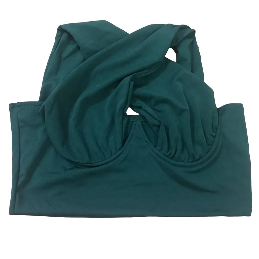 Women's Crisscross Cut Out Vest  Wrap  Solid Cami Tank Tops