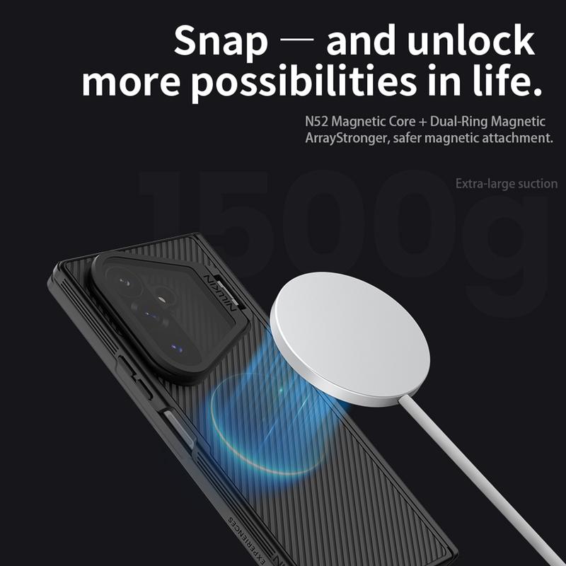For Samsung Galaxy Z Fold 8 Ultra MagSafe Case NILLKIN CamShield Prop With Phone Holder Magnetic Back Cover For Z Fold 8 Ultra