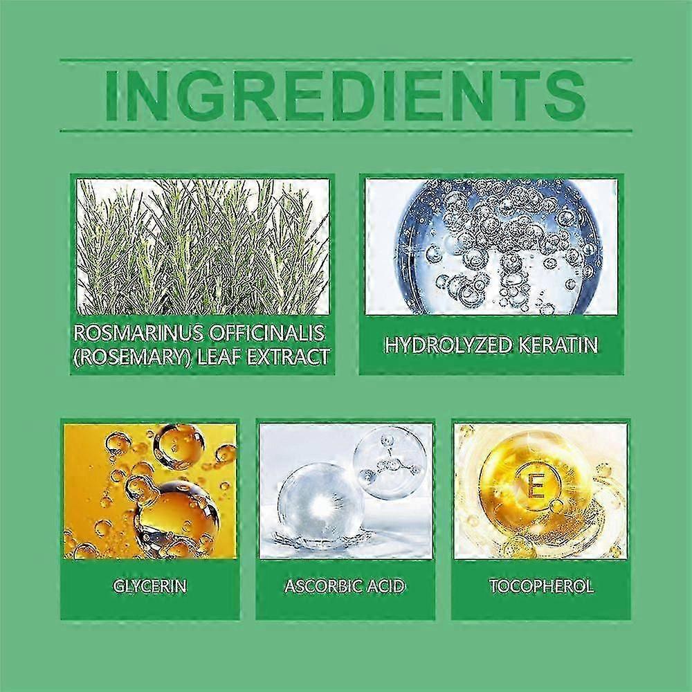 3X Rosemary Shampoo For Hair Thickness - Volumizing Strengthening Formula With Hydrolyzed Keratin, Reduces Breakage For Fuller Hair