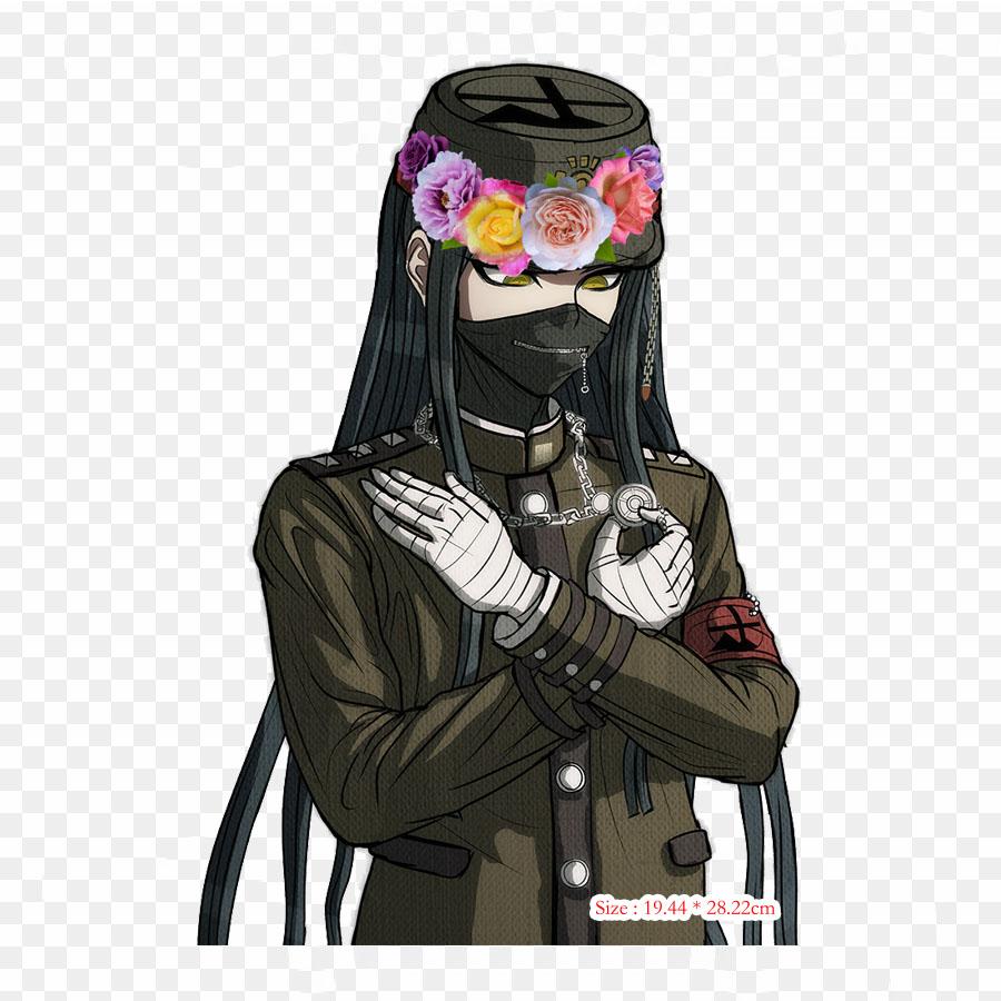 Kokichi Danganronpa V3 Killing Harmony Kokichi Oma Print Sticker On Clothes DIY Thermal Stickers For T-Shirts Patch Iron On Transfer Patch