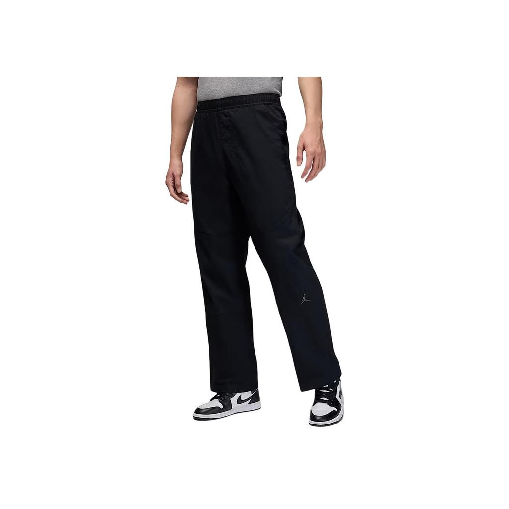 Jordan Logo Print Elastic Straight Leg Knit Sports Pants Men bottoms Black HF9329-010