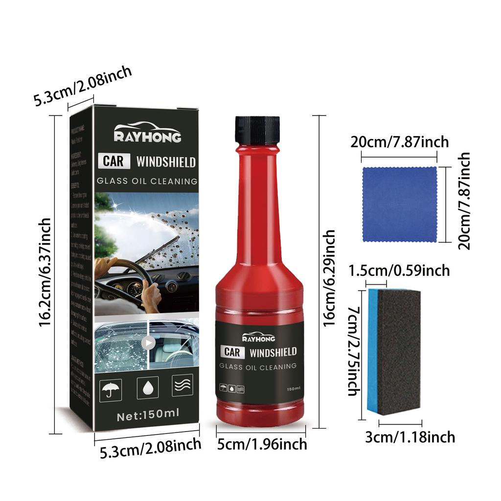 Rayhong Автомобильный очиститель лобового стекла Автомобильный очиститель лобового стекла Пятна от дождя и удаления тумана Многоцелевой эффективный очиститель