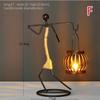 New Vintage Candle Holders Home Metal People Model Candelabros Decorative Creative Candlestick Party Wedding Centerpices