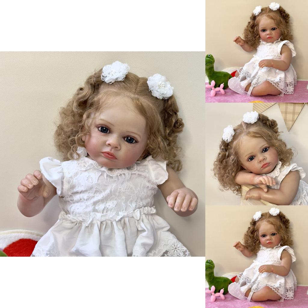 Силиконовая кукла реборн 60 см, реалистичные детали вен для коллекционеров и дарителей