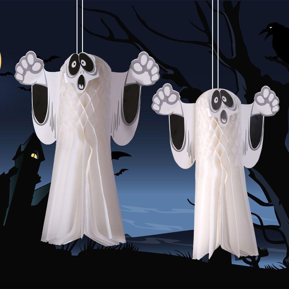 DIY Door Pendant Movable Hanging Halloween Ghost Halloween Hanging Ornament  Indoor