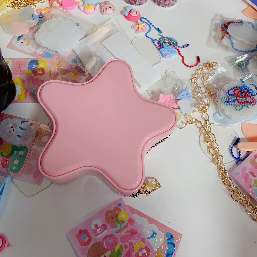 Звездная сумка Милый мультяшный 2025 Сумка: Женская модная сумка-кроссбоди из желе на плечо