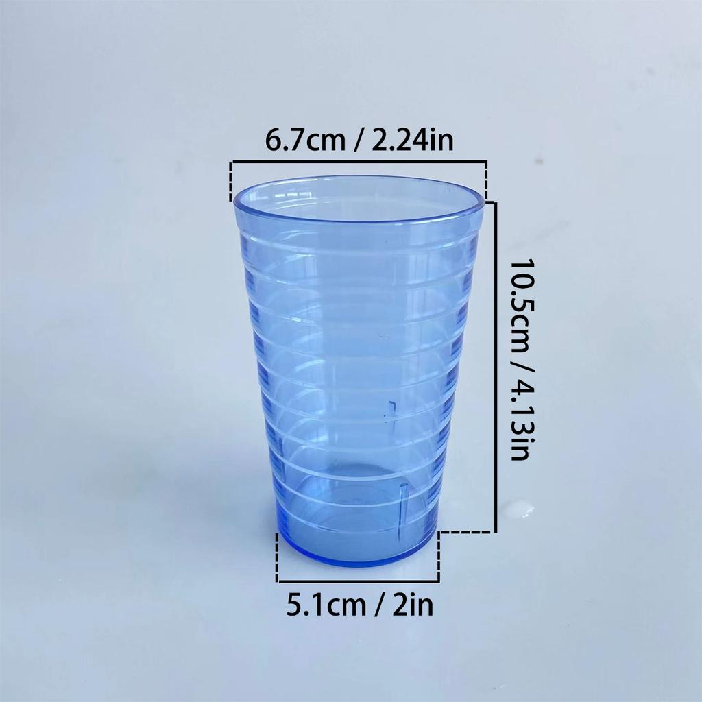 5 шт. цветной пластиковый стаканчик для холодной воды, прозрачный, устойчивый к падению, стаканчик для ресторанной воды, пивной стаканчик, стаканчик для ополаскивателя рта