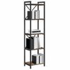 Bookshelf Smoked Oak 40 x 30 x 155 cm Engineered Wood