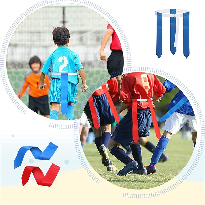 Флаг Футбольный набор Флаг Футбольное снаряжение Дизайн с двойной D-пряжкой Флаг игрока Футбольные ремни и флаги для детей, молодежи или взрослых Тренировки игроков
