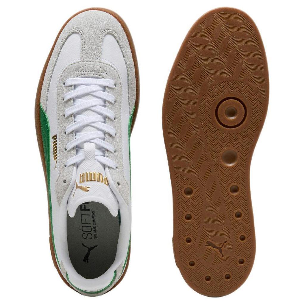 Новые кеды PUMA Club износостойкие низкие для скейтборда мужские белые зеленые 397447-22