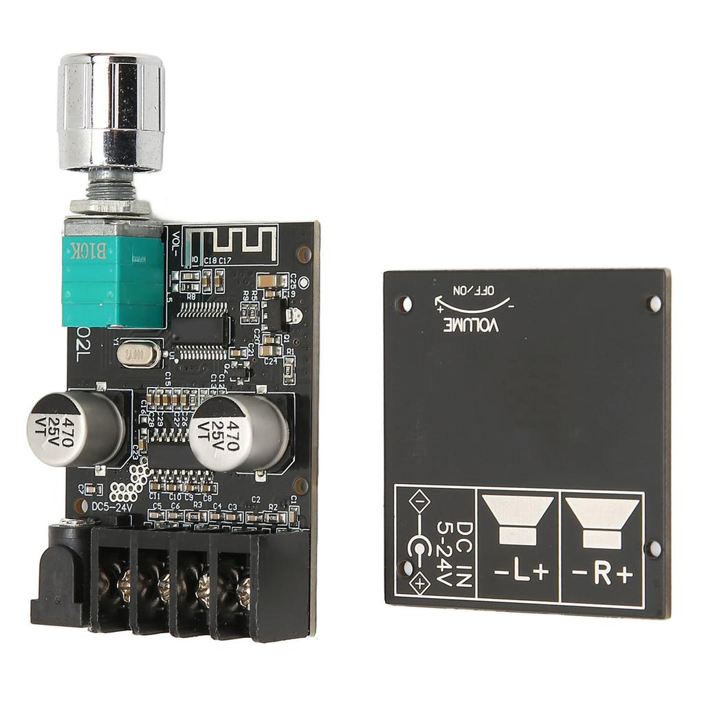 Digital Power Amplifier Board Bluetooth 5.0 Mini Stereo Power Amplifier Module with Switch and