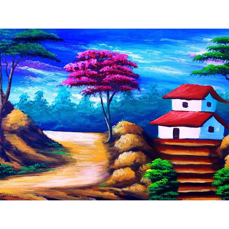Новый DIY 5D алмазная живопись пейзаж дерево Алмазная вышивка пейзаж вышивка крестом полная круглая дрель домашний декор художественный подарок