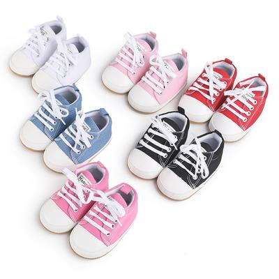 Обувь для младенцев на шнуровке, нескользящая обувь на плоской подошве, повседневная мягкая удобная обувь для первых ходунков Prewalker