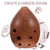 TOYANDONA Ceramic Ocarina, 8-Hole, G Key, for Beginners, Folk Instrument, for Performance
