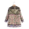 Plus Size Women Hooded Long Sleeve Vintage Ladies Fleece Thick Coats Zipper Coat