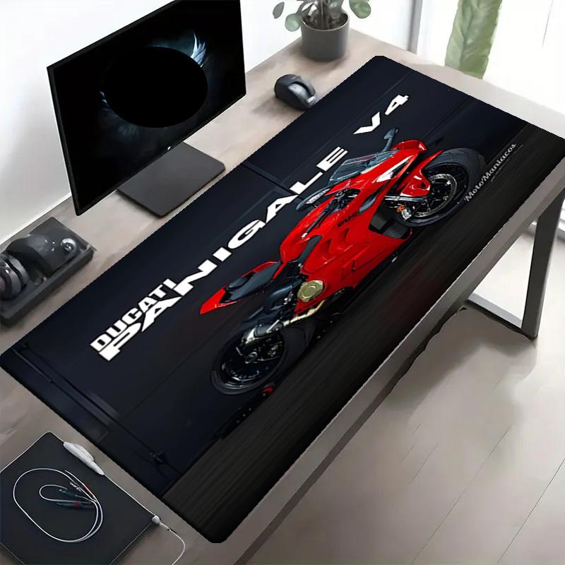 Ducati motorcycle Print Mouse Pad, Anti‑Slip Desktop keyboard Mat, for PC Laptop Gaming Working Daily Use, Cool Festival Birthday Gift
