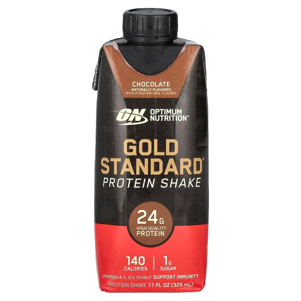 Gold Standard Protein Shake, Chocolate, 4 Pack, 325 Ml (11 Fl Oz) Each