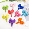 20pcs Snap Hair Clips with Bows Boutique Grosgrain Ribbon 2 Inch Hair Bows No Slip Hair Barrettes for Infant Toddlers Baby Girl