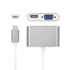 Кабель-адаптер Type-C - HDMI VGA 2-в-1 USB3.1 - HDMI 4K Type-C - VGA