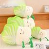 Simulated Lettuce Plush Toy Pillow Head Cushion Vegetable Doll Cute Little Party Vegetable Doll Girl Gift