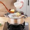 Stainless Steel Thickened Double-Ear Soup Pot (22/24/26cm) with Double Bottom and Gift Box
