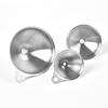 Small Stainless Steel Metal Kitchen Funnels Set for Essential Oil Spices Liquid