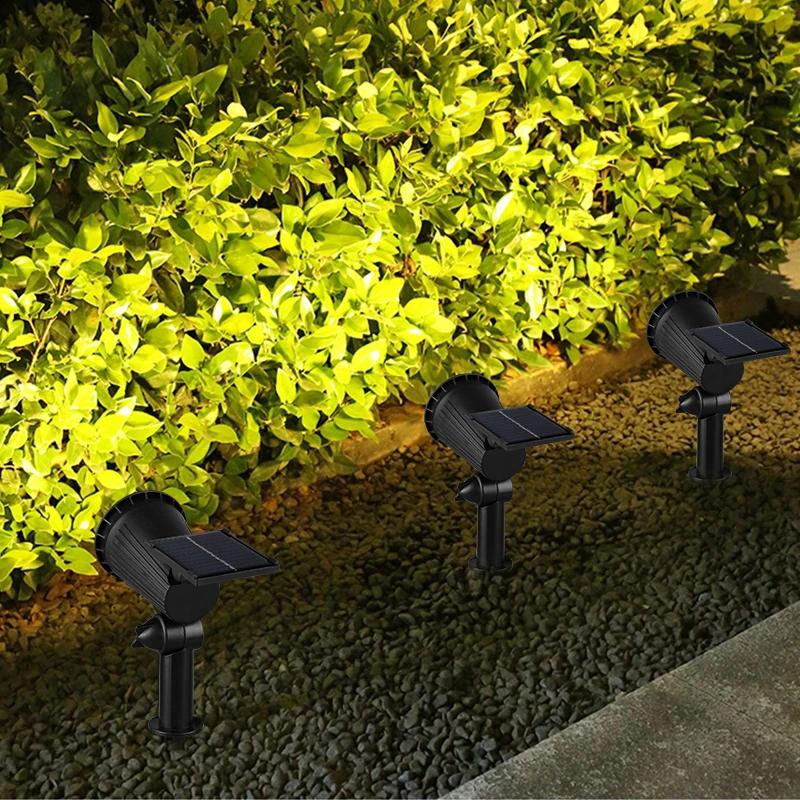 1/2/3/4Pcs Solar Powered 9LED Lamp Adjustable Solar Spotlight In-Ground IP65 Waterproof Landscape Wall Light Outdoor Lighting