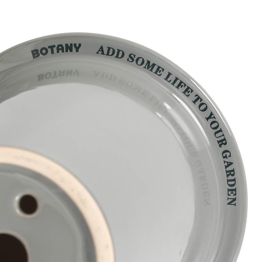 Dulton Botany Long Pot S Gray A Tall Flower Pot Decorated with an Embossed Logo and Earth Colors BOTANY Size Height Diameter 4.5 16.4cm 14.6cm