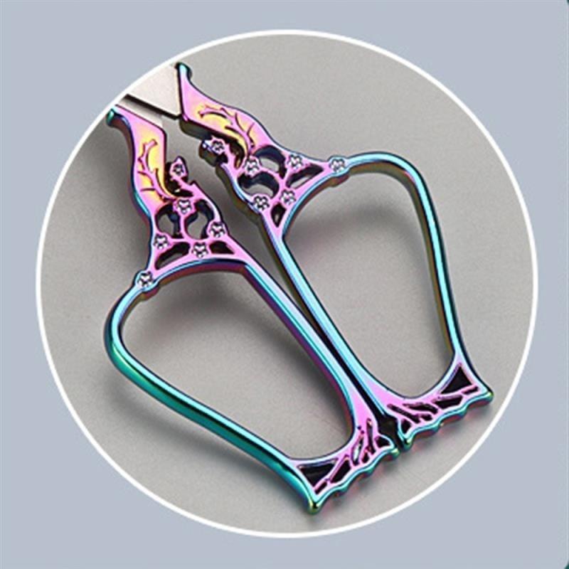 Винтажные ножницы для вышивания, портновские ножницы, игла для вышивания, бутылка, сливовые ножницы, инструменты