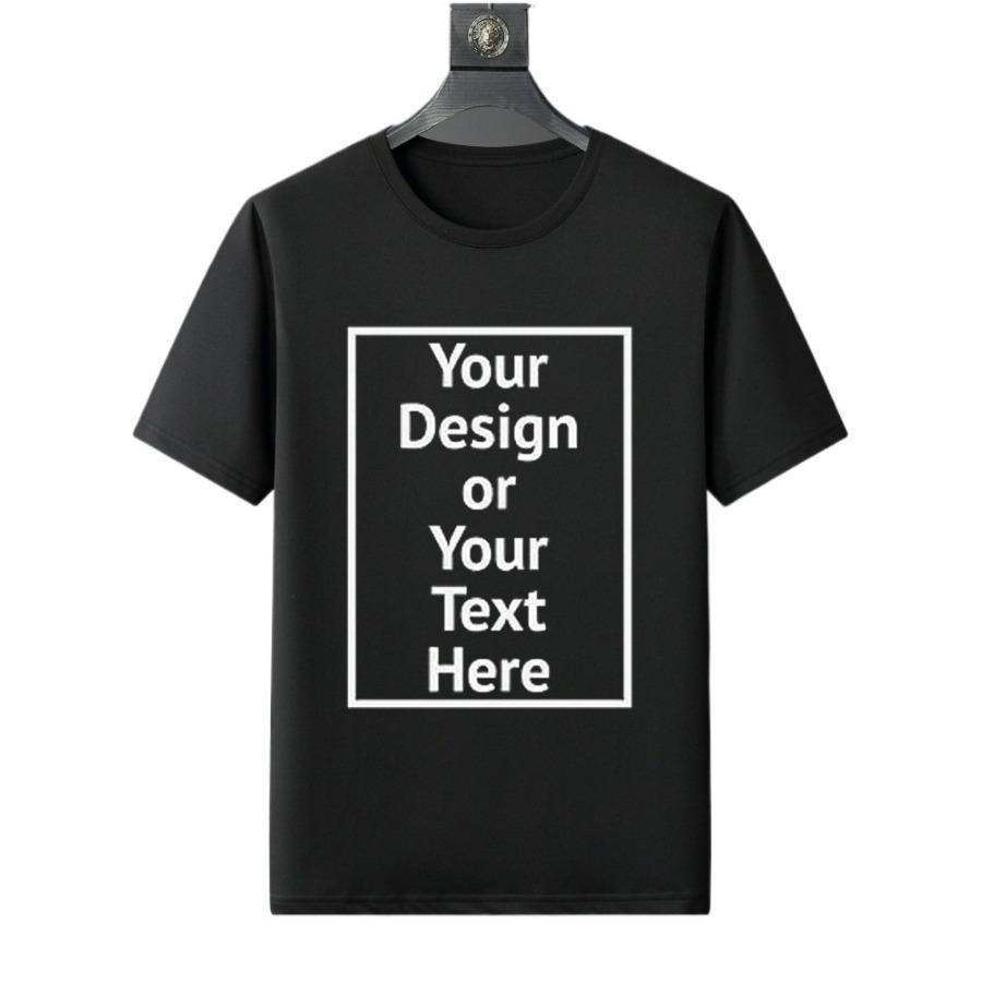 Your textphoto can be customized cotton printed leisure summer round neck short sleeve Tshirt personalized design