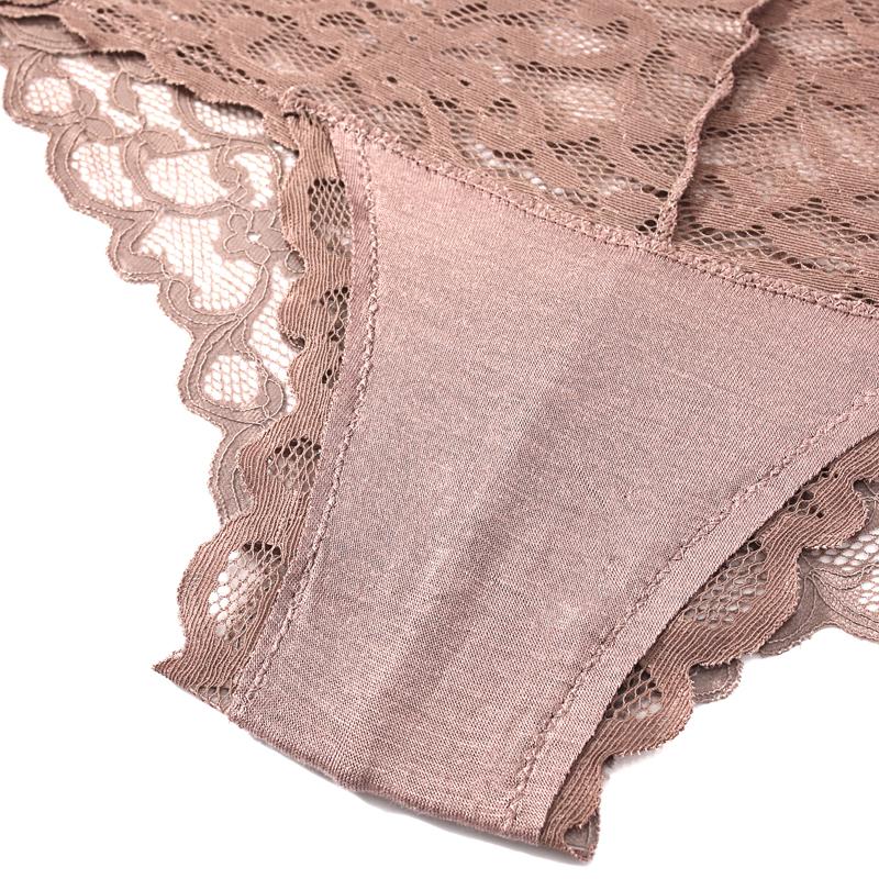 CINOON 2 шт./лот Новые трусики Женское кружевное нижнее белье Сексуальные трусы с высокой посадкой Вышивка Стринги Нижнее белье Однотонное Прозрачное Женское белье