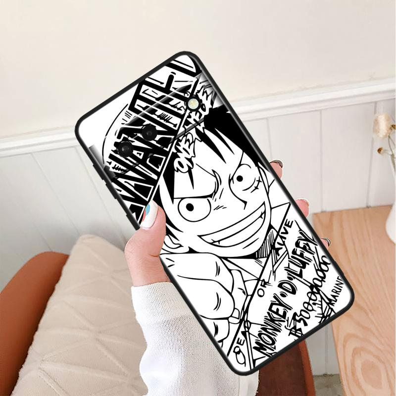 Luffys-Zoros O-nes P-ieces противоударный чехол для Google Pixel 8 7A 6A 5A 5 4 4A XL Pro 5G черный чехол для телефона мягкий чехол Fundas Capa