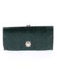 Вместительный длинный кошелек с застежкой-клапаном, зеленый [Anna Sui] женский (новый)