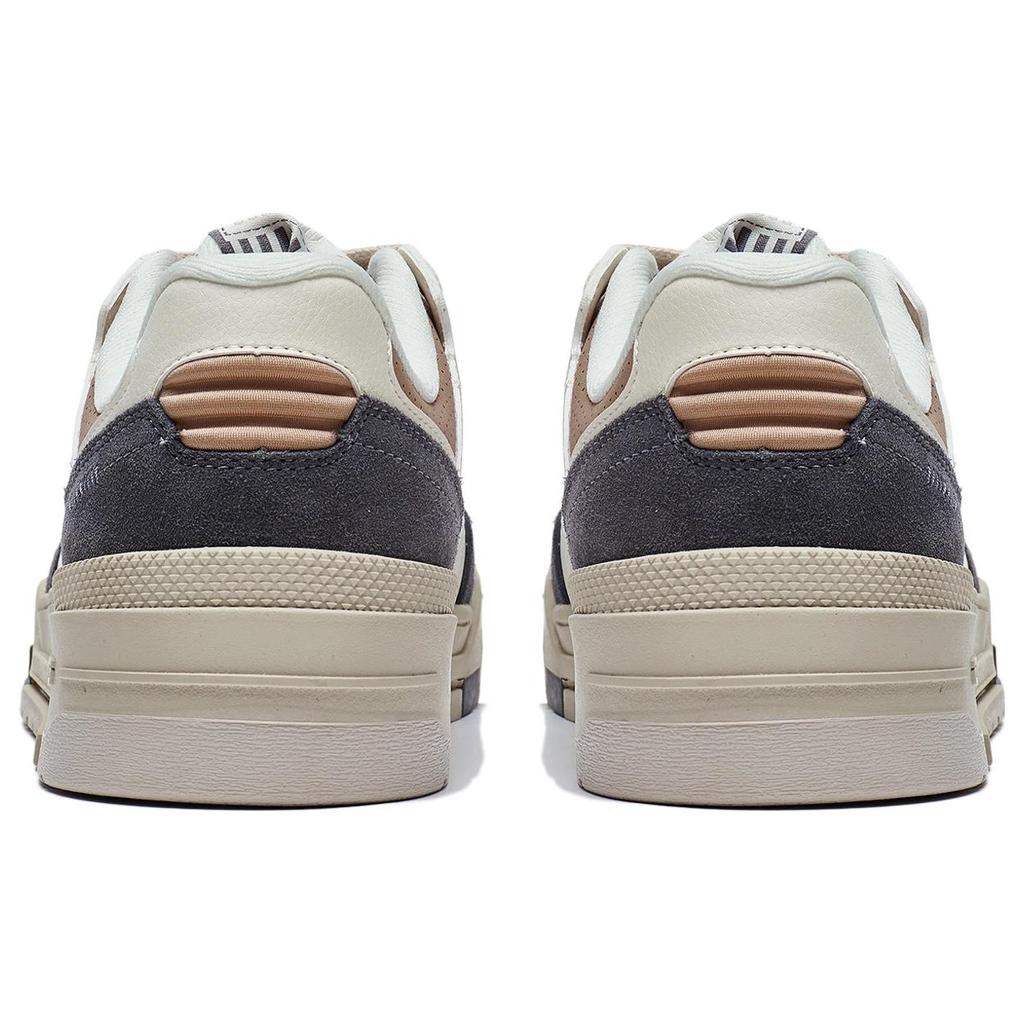 Новые кеды LiNing Journey 1.5 с низким верхом, противоскользящие, износостойкие, для скейтборда, мужские, бело-серо-коричневые AGCT265-1