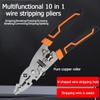 Multi Functional Wire Stripper Carbon Steel+Soft Plastic Crimpper New Thread Cutting Pliers