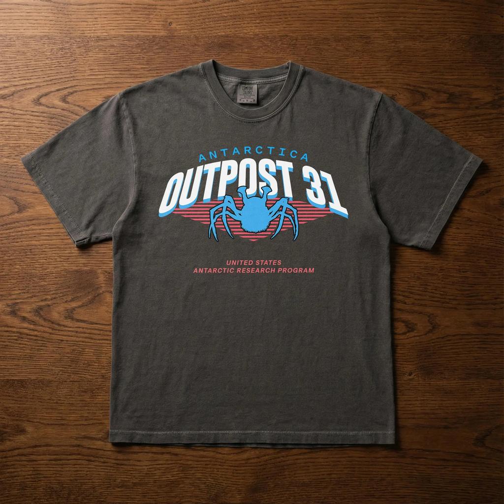 Camisetas Com O Logotipo Da Base De Pesquisa Antrtica 31 Camisetas Retr Estilo Filme De Terror Dos Anos 80
